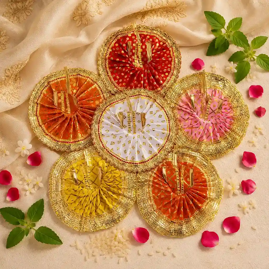 Designer Traditional Zari Dress For Gopal |Dress For Laddu Gopal  | Size - 7.2